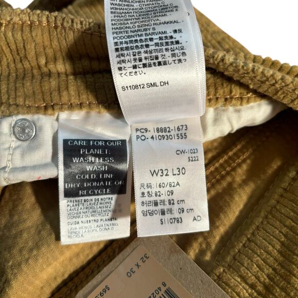 Levis 721 High Rise Skinny Jeans Pants Corduroy in Iced Coffee Woman's 32x30 NWT - Picture 7 of 7